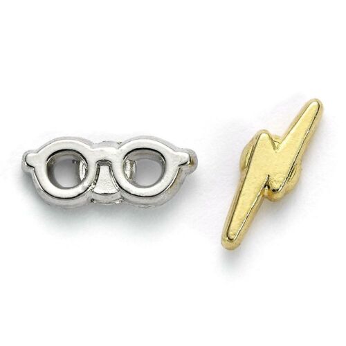 Harry Potter Silver Plated Earrings Lightning Bolt & Glasses-174376