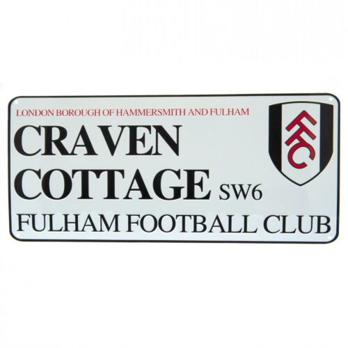 Fulham FC White Street Sign-174462