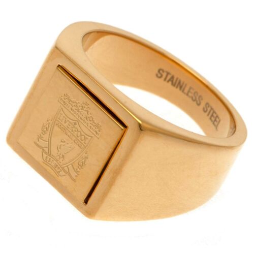 Liverpool FC Gold Plated Signet Ring Large-188128