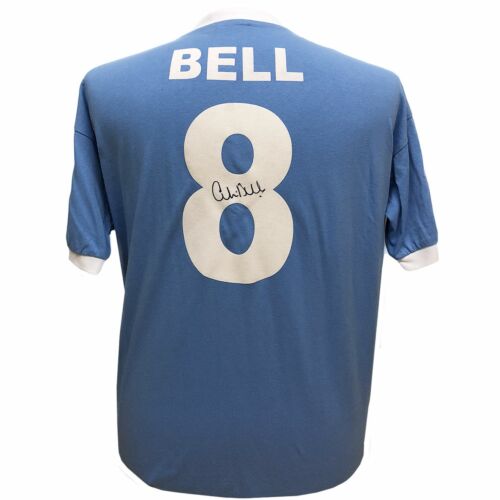 Manchester City FC Bell Signed Shirt-188336