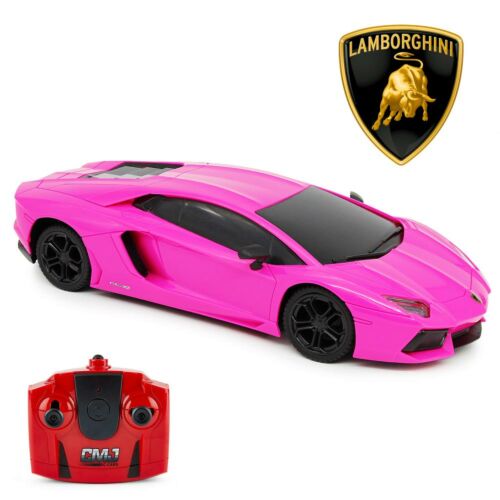Lamborghini Aventador Radio Controlled Car 1:24 Scale Pink-188384