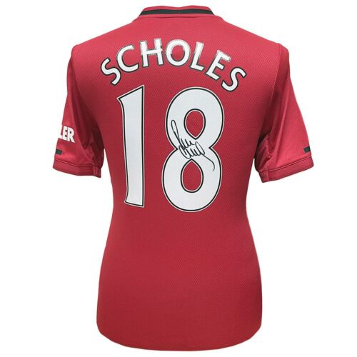Manchester United FC Scholes Signed Shirt-190077