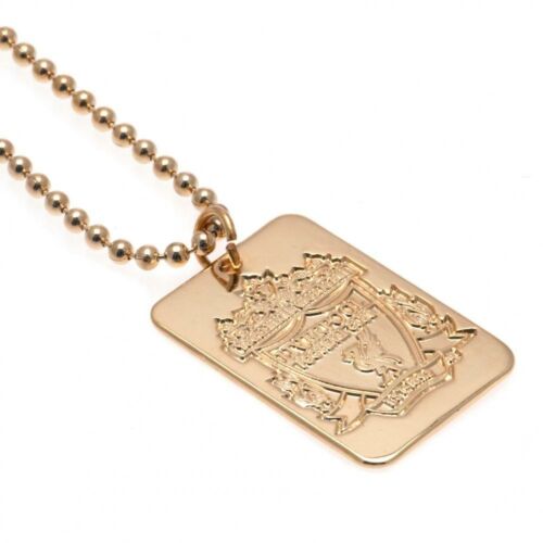 Liverpool FC Gold Plated Dog Tag & Chain-36168