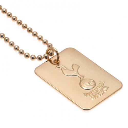Tottenham Hotspur FC Gold Plated Dog Tag & Chain-36172