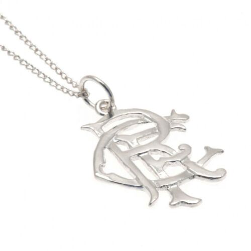 Rangers FC Sterling Silver Pendant & Chain Large-3940