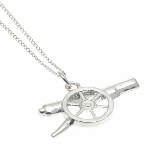 Arsenal FC Sterling Silver Pendant & Chain GN-3947