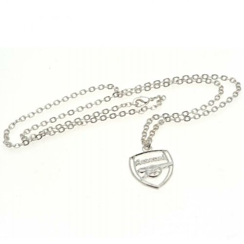 Arsenal FC Silver Plated Pendant & Chain CR-5072