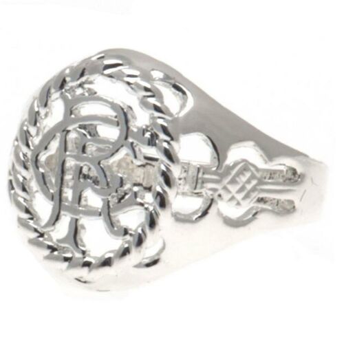 Rangers FC Silver Plated Crest Ring Large-5984
