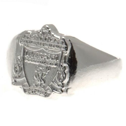 Liverpool FC Silver Plated Crest Ring Large-5993