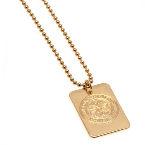 Celtic FC Gold Plated Dog Tag & Chain-67028