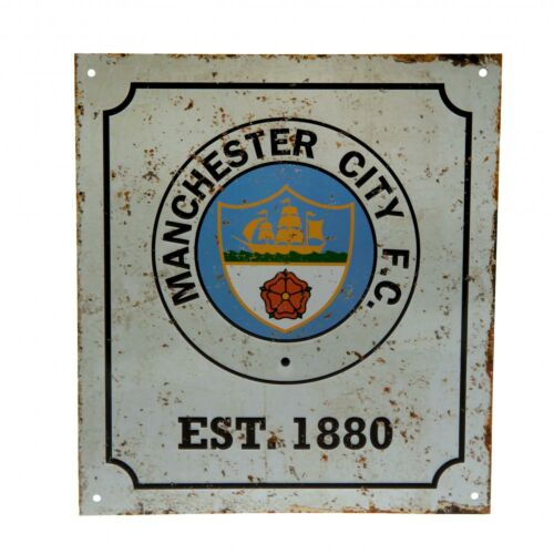 Manchester City FC Retro Logo Sign-84379