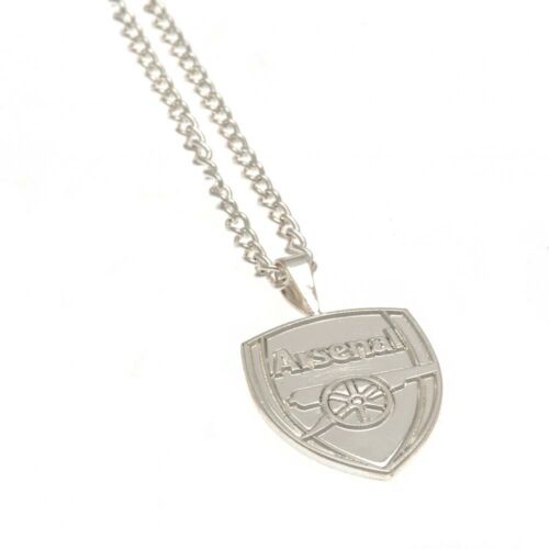 Arsenal FC Silver Plated Pendant & Chain XL-88134