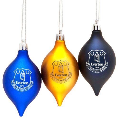 Everton FC 3pk Vintage Baubles-TM-00189