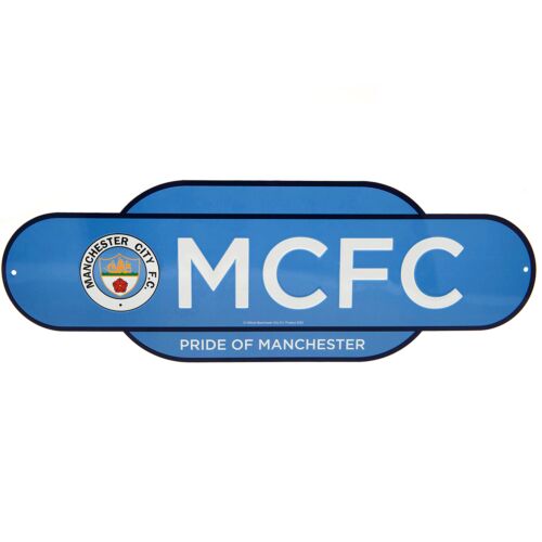 Manchester City FC Colour Retro Sign-TM-00399