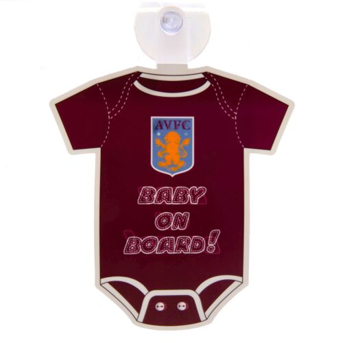 Aston Villa FC Baby On Board Sign-TM-00449