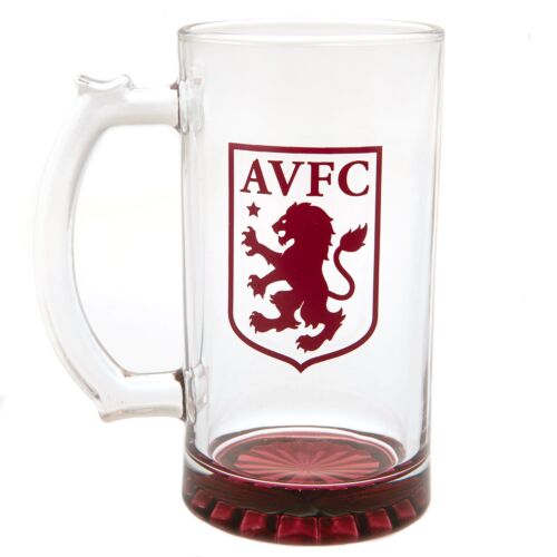 Aston Villa FC Stein Glass Tankard-TM-00580