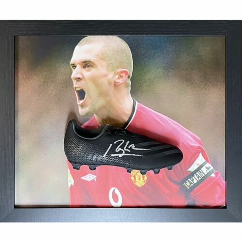 Manchester United FC Keane Signed Boot (Framed)-TM-00712