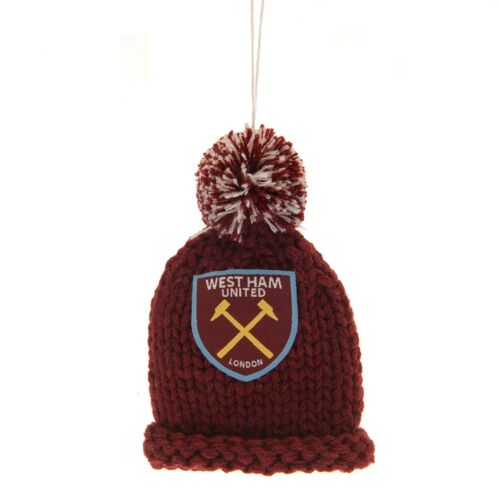 West Ham United FC Hanging Bobble Hat-TM-01566