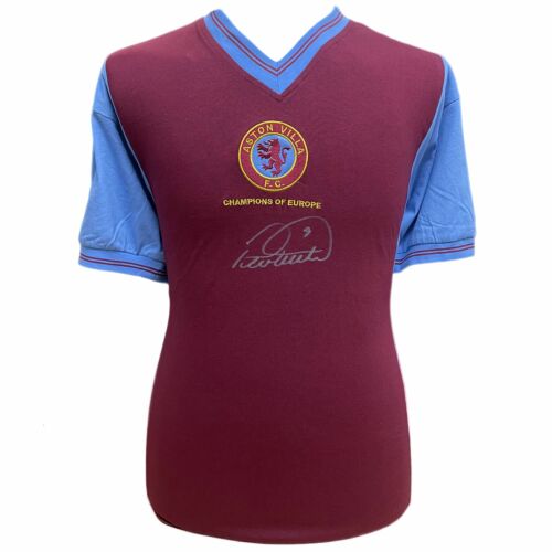 Aston Villa FC 1982 Withe Signed Shirt-TM-01625