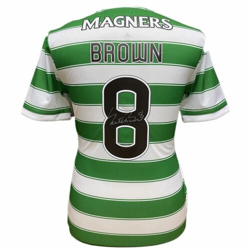 Celtic FC Brown Signed Shirt-TM-01627