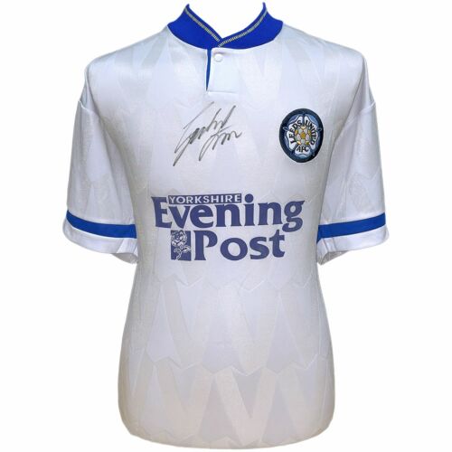 Leeds United FC 1992 Strachan Signed Shirt-TM-01629