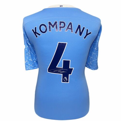 Manchester City FC Kompany Signed Shirt-TM-03214
