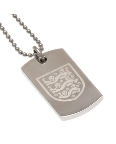 England FA Engraved Dog Tag & Chain Maznun Football