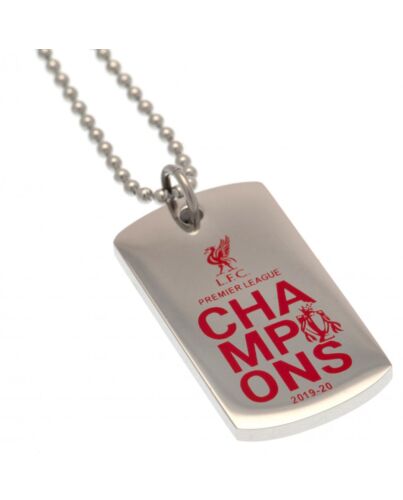 Liverpool FC Premier League Champions Colour Crest Dog Tag Maznun Football