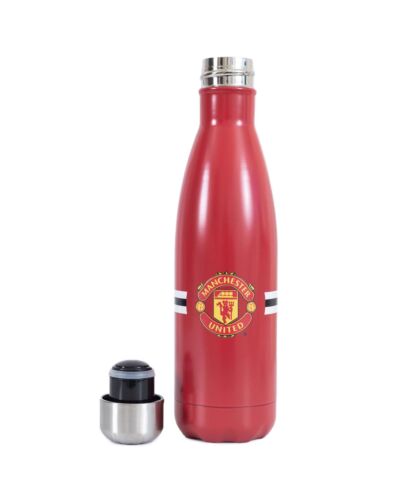 Manchester United FC Core Stripe Thermal Flask Maznun Football