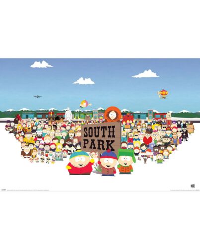 South Park Character Montage Poster 204 Maznun Football