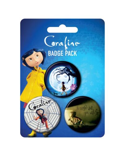 Coraline 3 Button Badges Maznun Football