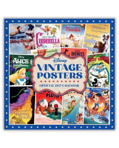 Disney Vintage Square Calendar 2027 Maznun Football