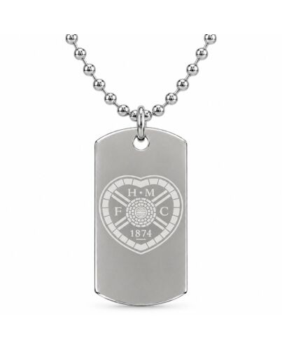 Hearts FC Engraved Dog Tag & Chain Maznun Football