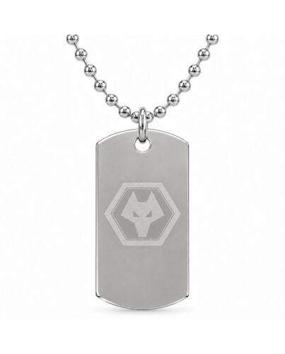 Wolverhampton Wanderers FC Engraved Dog Tag & Chain Maznun Football