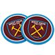 West Ham United FC 2pk Coaster Set