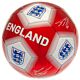 England FA Red & White Signature Football-160741