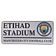 Manchester City FC White Street Sign