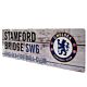 Chelsea FC Rustic Garden Sign
