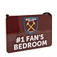 West Ham United FC Bedroom Sign No1 Fan