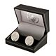 Manchester City FC Silver Plated Formed Cufflinks