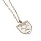 West Ham United FC Silver Plated Pendant & Chain CR