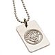 Manchester City FC Silver Plated Dog Tag & Chain