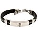 Liverpool FC Silver Inlay Silicone Bracelet