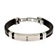 Tottenham Hotspur FC Silver Inlay Silicone Bracelet-102011