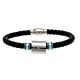 Manchester City FC Colour Ring Leather Bracelet