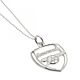 Arsenal FC Sterling Silver Crest Pendant & Chain