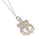 Liverpool FC Sterling Silver Crest Pendant & Chain