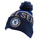 Chelsea FC Navy Text Ski Hat