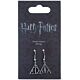 Harry Potter Silver Plated Deathly Hallows Hook Earrings