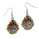 Harry Potter Silver Plated Hogwarts Crest Hook Earrings
